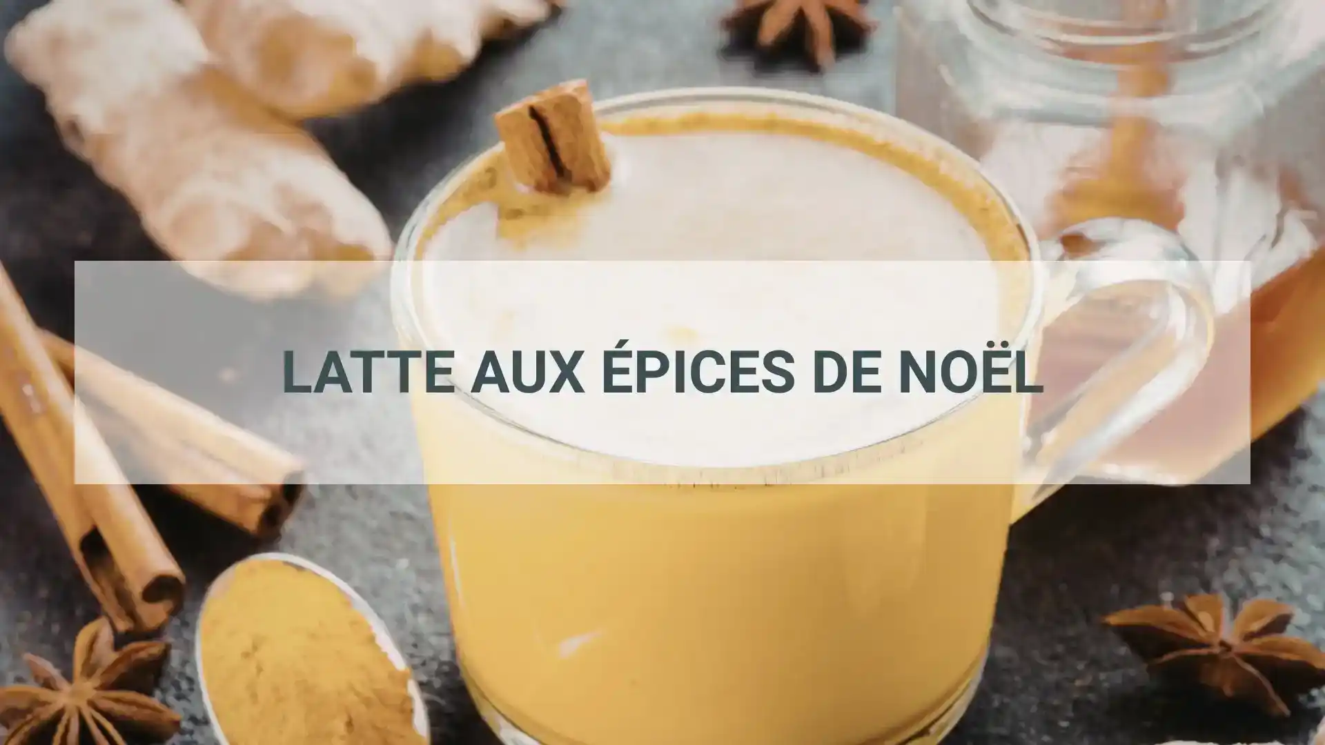 latte aux épices de Noël